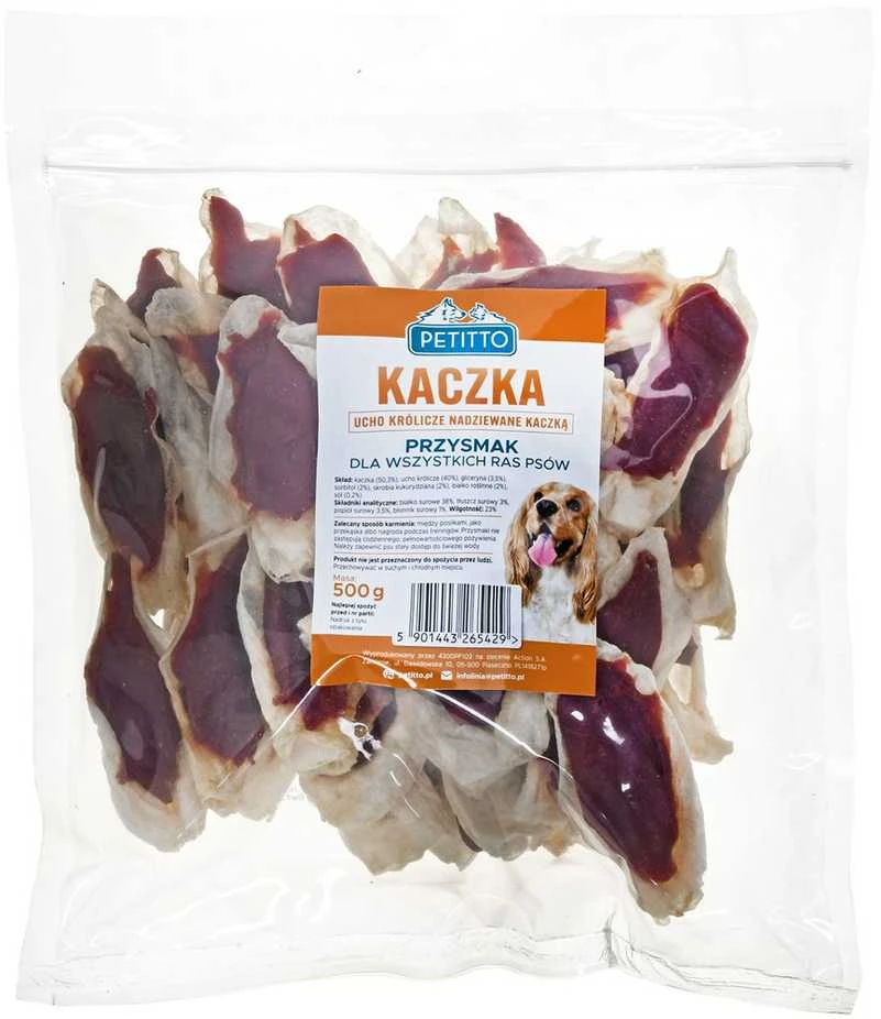 PETITTO triušio ausys, įdarytos antiena, 500g