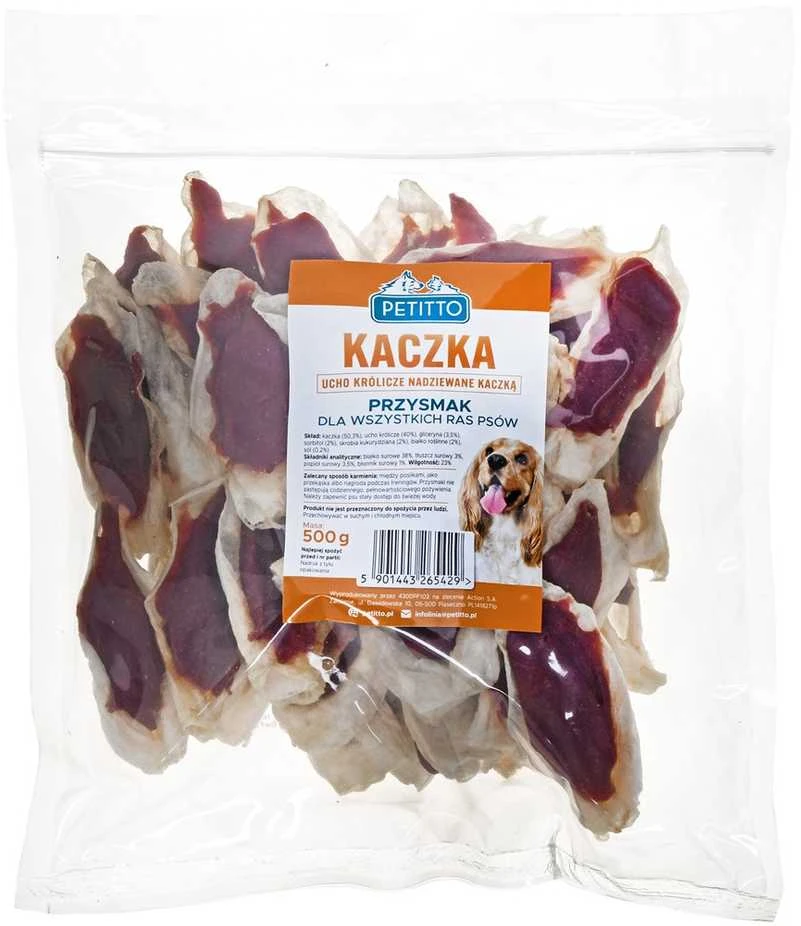 PETITTO triušio ausys, įdarytos antiena, 500g