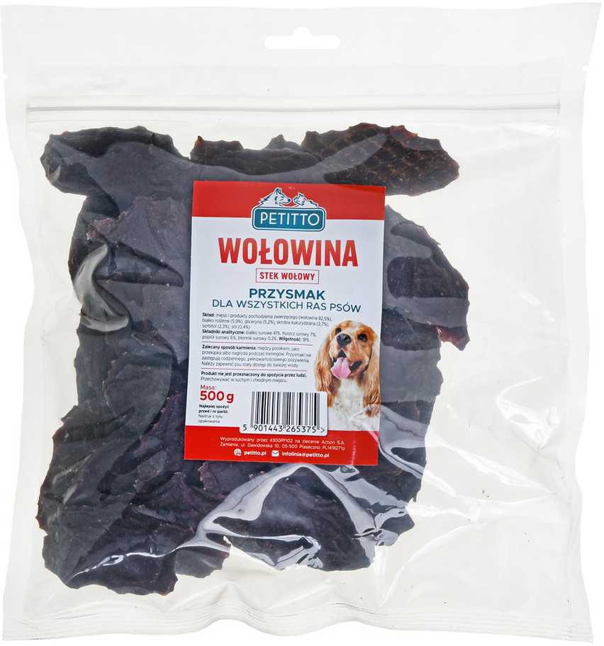 Šunų Skanėstai - Petitto Jautienos Kepsniai - 500 G