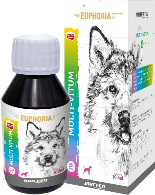 Šunų Maisto Papildai - BIOFEED Euphoria Multi-Vitum Skystis 100ml
