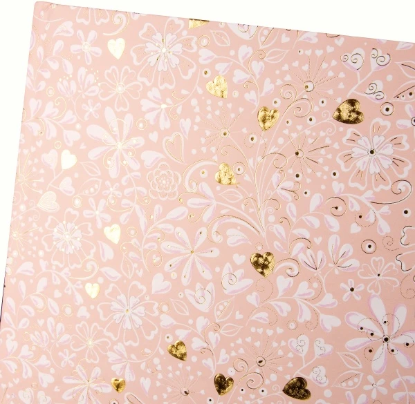 Svečių-užrašų knyga GOLDBUCH 77034 Finamente rosé 100psl 25x20| balti lapai [V]