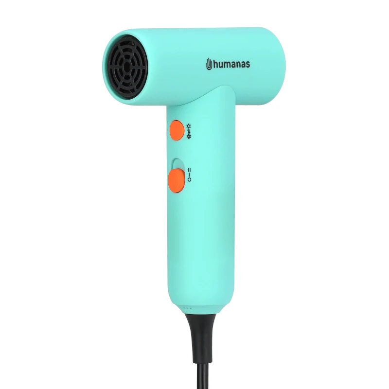 Plaukų Džiovintuvas - Humanas AirTouch HD-AT03 Mini Jonizuojantis, Mėtinės Spalvos