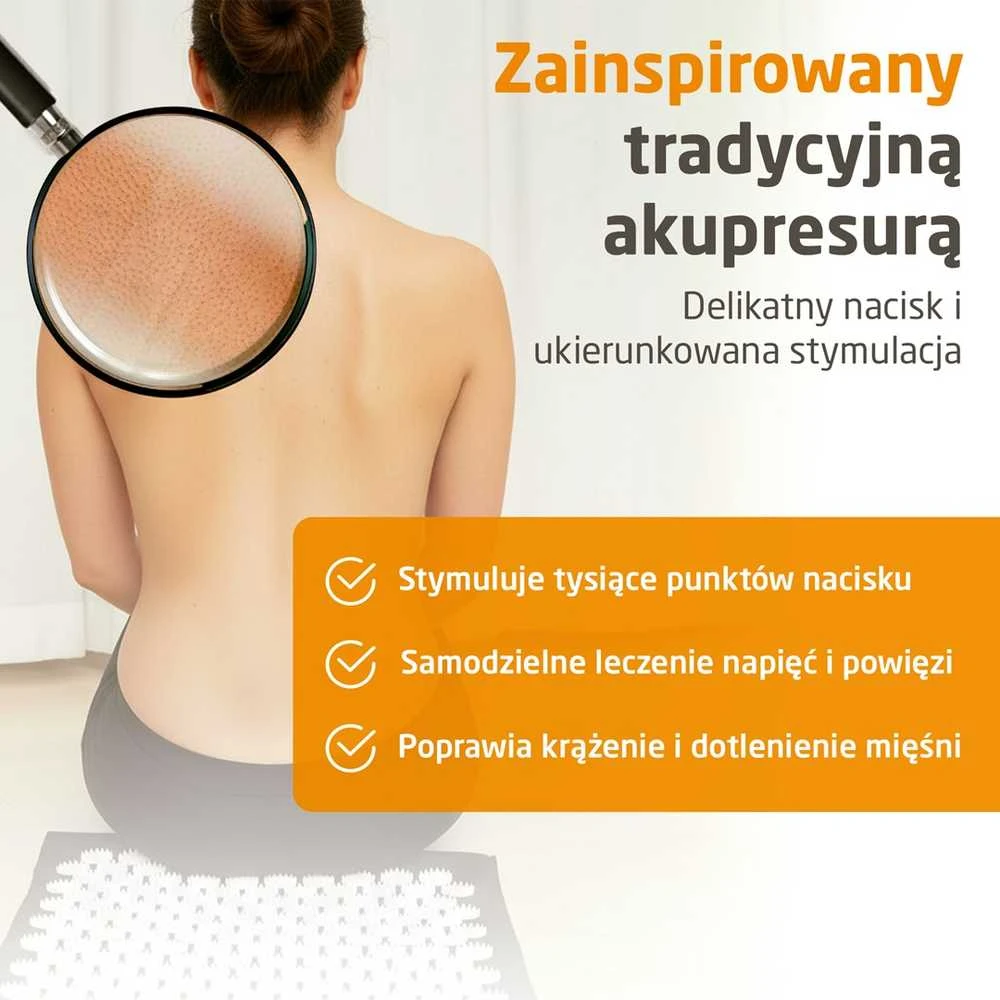 Medisana MM 100 akupresūros kilimėlis su šildymo funkcija