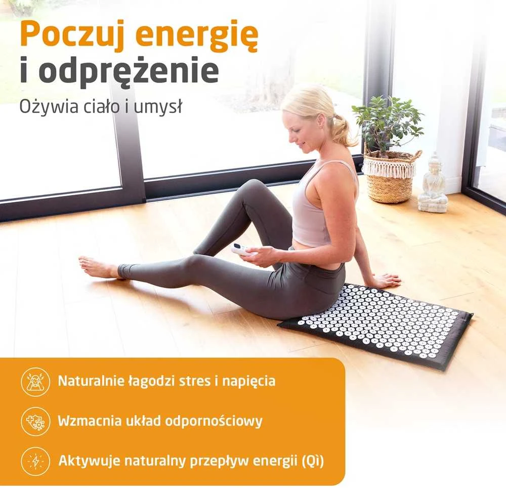 Medisana MM 100 akupresūros kilimėlis su šildymo funkcija