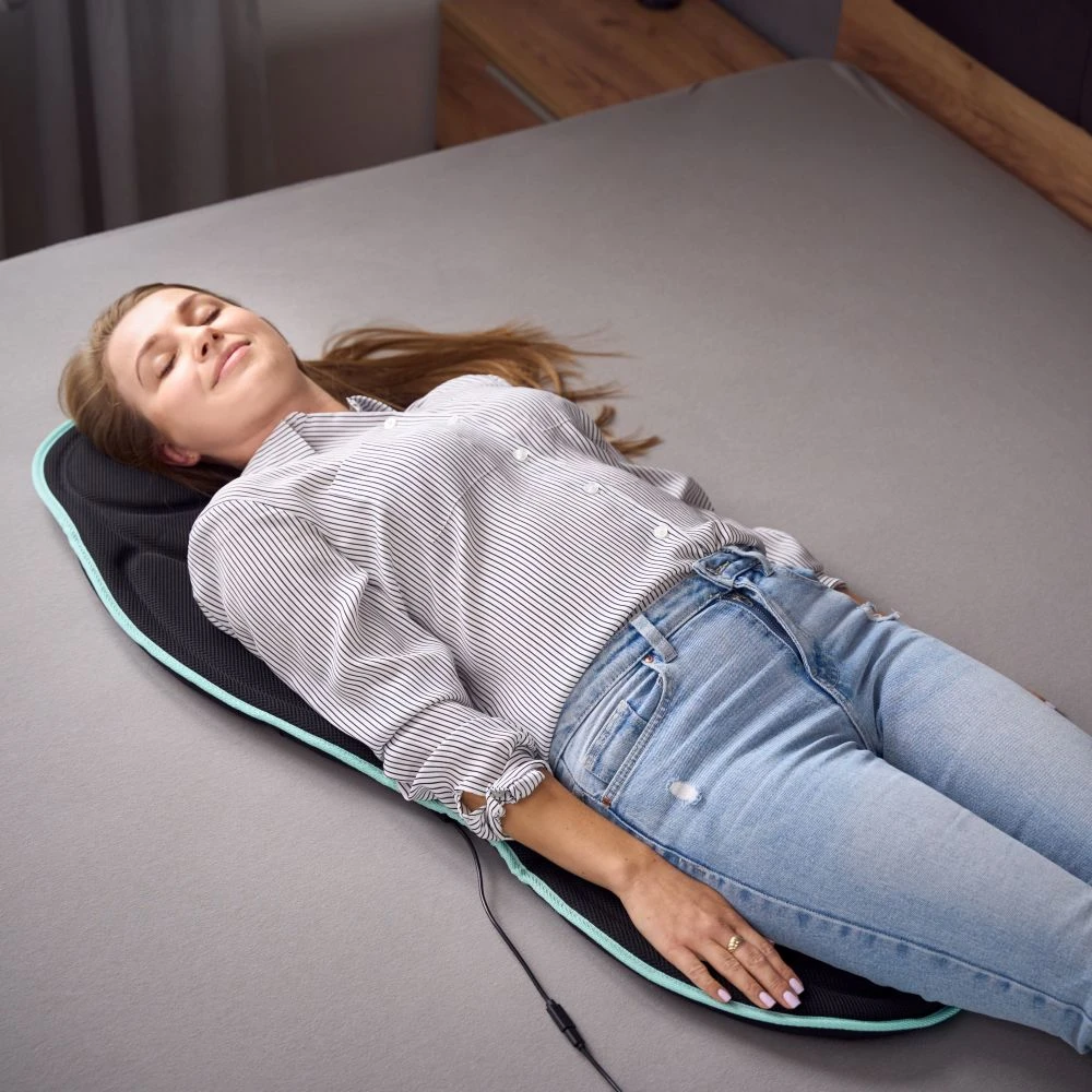 Sveikata ir Asmeninė Priežiūra - Medivon Cosy Mesh Go Masažo Kilimėlis Su 4 Vibracijos Zonomis, Šildymo Funkcija, USB-C