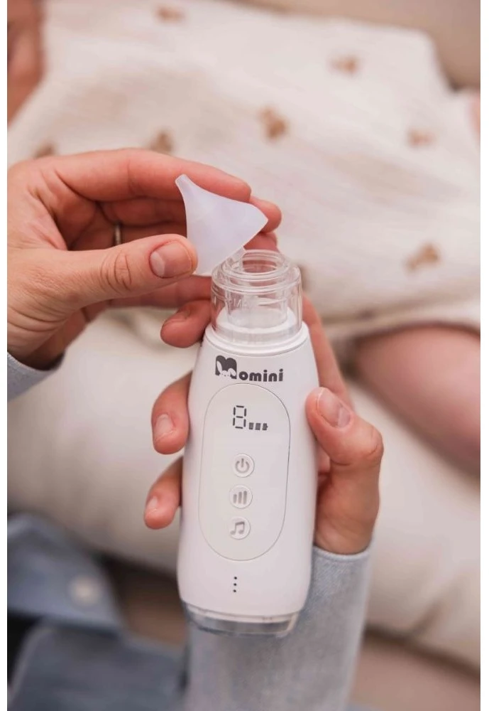 Sveikata ir Asmeninė Priežiūra - Momini Automatinis Nosies Aspiratorius Breezy, Balta