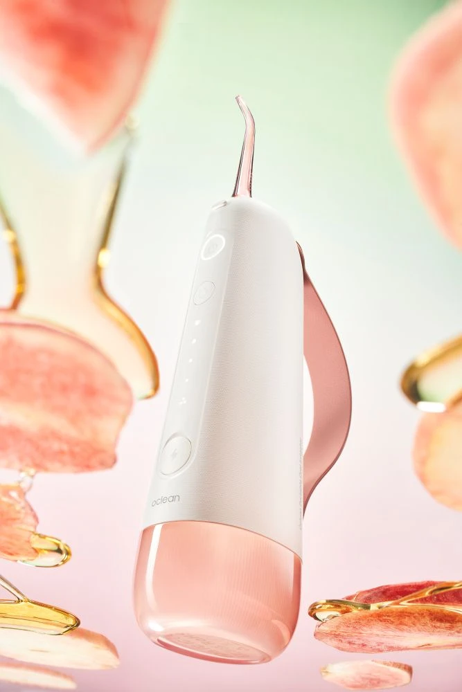Oclean W10 Oral Irrigator burnos irigatorius, rožinis