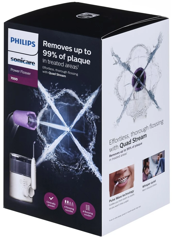 Irigatorius Philips Sonicare Power Flosser 7000 serijos HX3911/40, Baltos spalvos