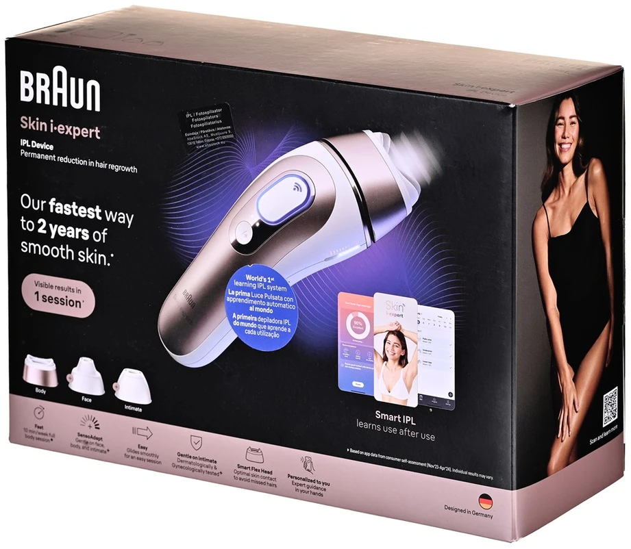 NAUJIENA Braun PL7321 Skin i·expert Pro7 IPL Fotoepiliatorius - Išmanioji alternatyva lazeriui.