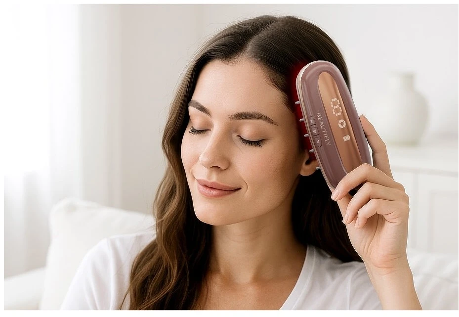 „Beautifly LaserBoost Pro RoseGold“ lazeris plaukų augimui