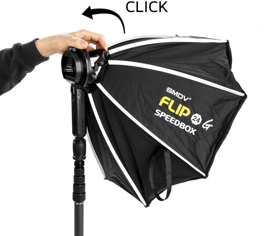 Šviesos šaltinis - SMDV Speedbox Flip24G aštuonkampis 55cm softbox su S adapteriu