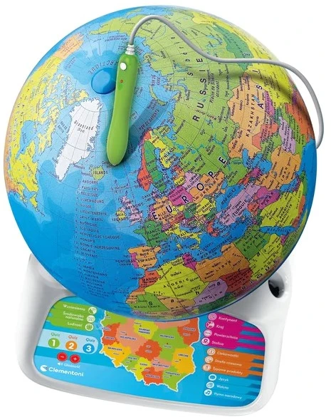 Exploreglobe CLEMENTONI 50847 CLM interaktyvus gaublys, lenkų k.