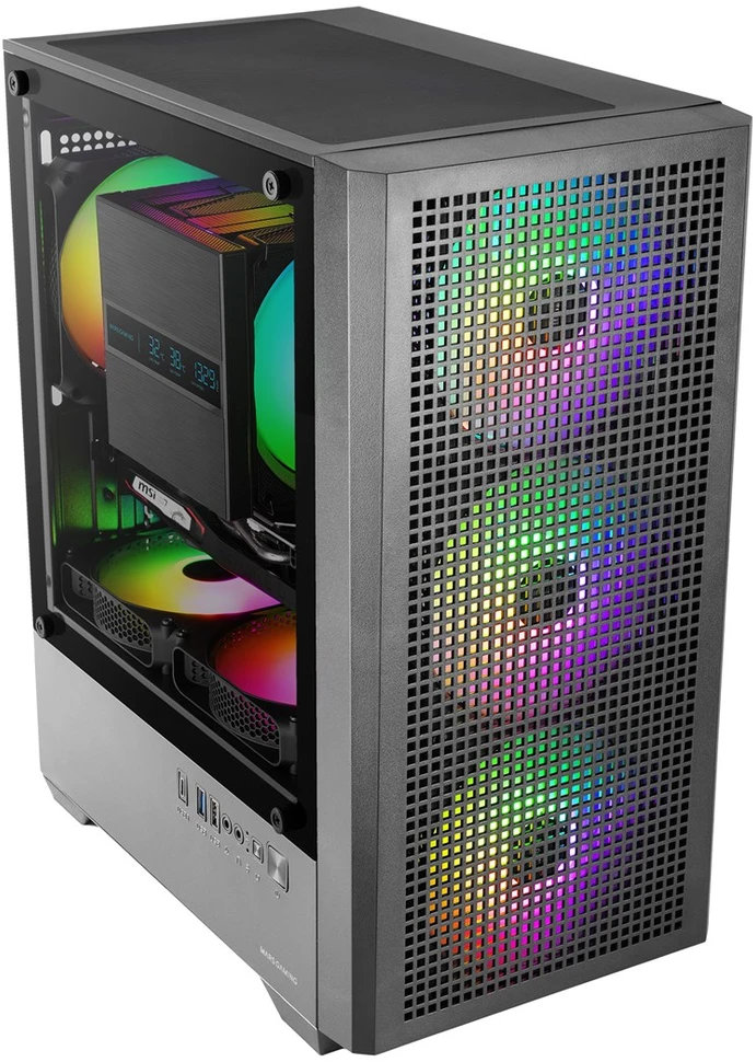 tacens Mars Gaming MCQUANTUM kompiuterio dėklas Midi Tower Juodas