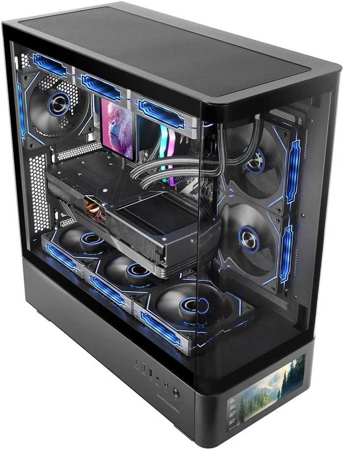 „Tacens Mars Gaming MCLCDPRO“ kompiuterio korpusas, Midi Tower, juodas