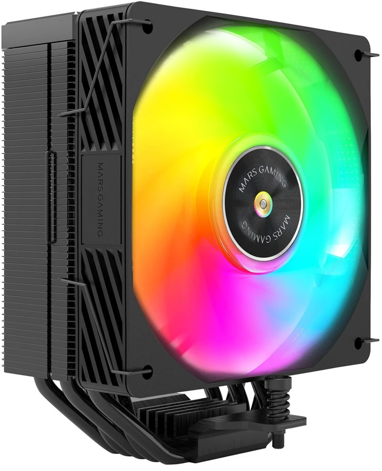 tacens Mars Gaming MCPUX5ARGB computer cooling system Processor Oro vėsintuvas 12 cm Juodas 1 pc(s)