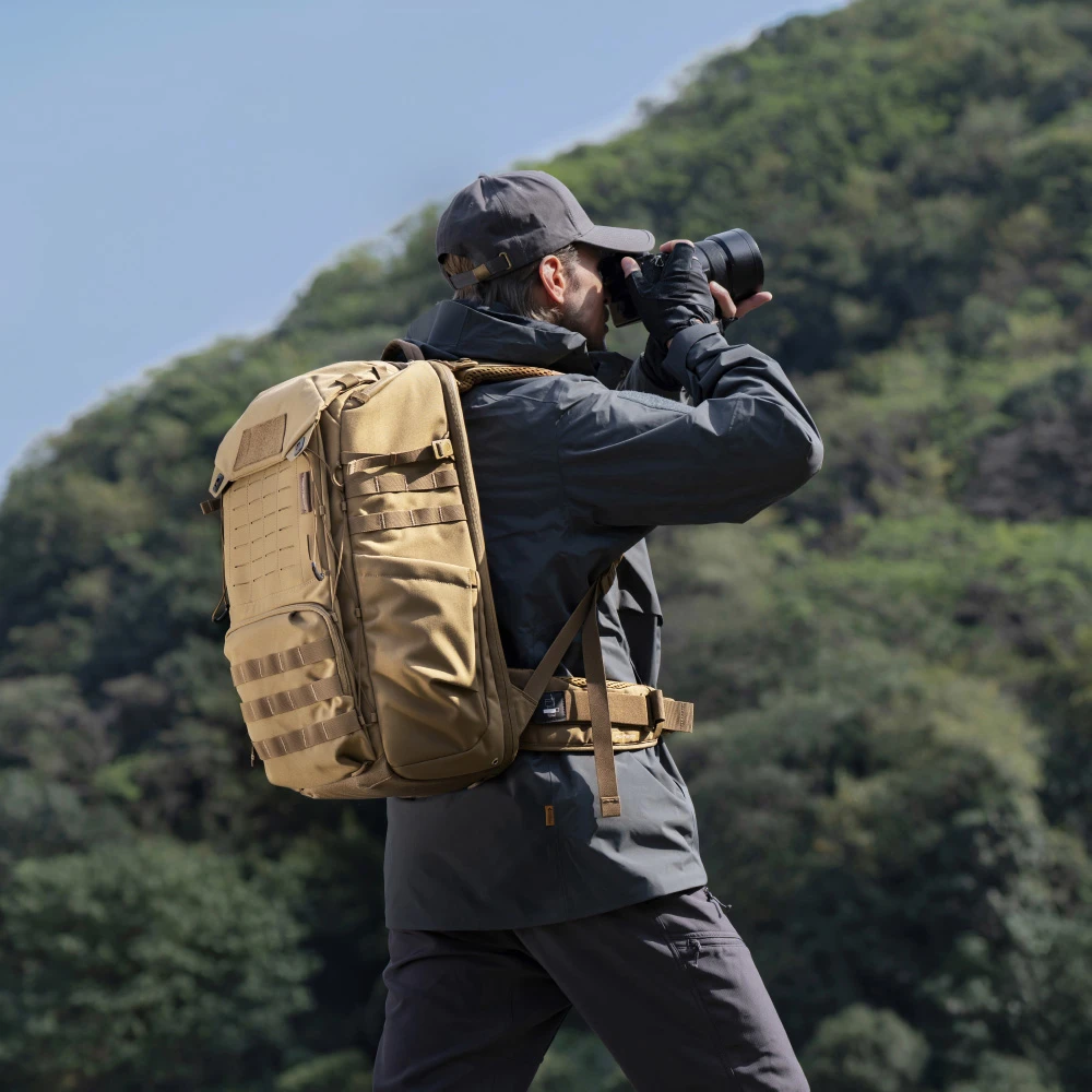 Taktinė Kuprinė - PGYTECH OneMo 25L Modulinis Dizainas, Vandeniui Atsparus, Coyote Brown