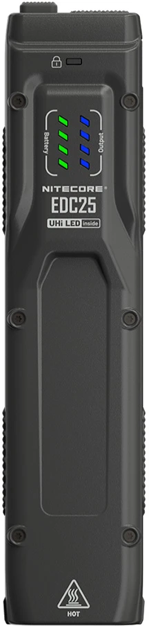 Taktinė - Nitecore EDC25 3000 Liumenų 300m Spindulys 1700mAh Baterija