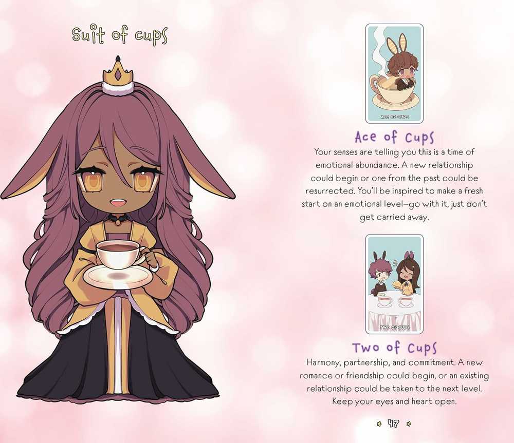 KNYGA Taro kortos Cute Chibi Rock Point Press