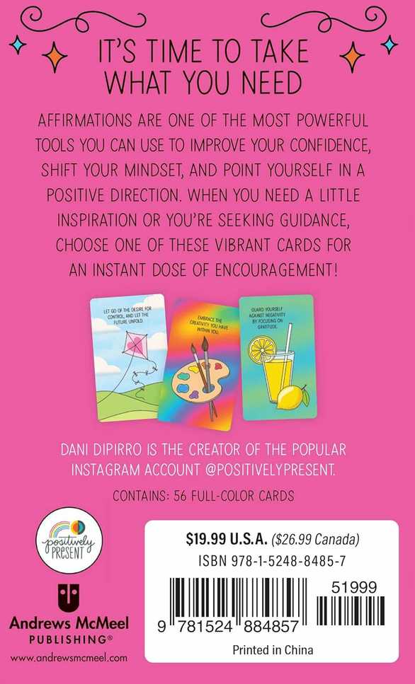 KNYGA Taro Kortos Take What You Need Affirmation Andrews Mcmeel Publishing