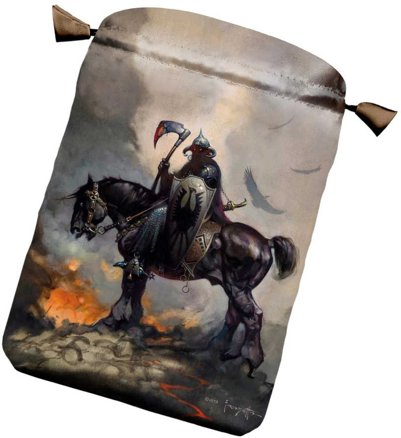 Taro kortų krepšelis - Lo Scarabeo Frazetta satininis kortų dėklas, įvairiaspalvis