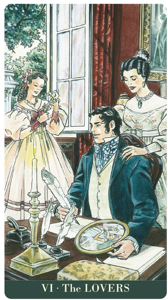 Lo Scarabeo Jane Austen Taro kortos – 78 kortų kaladė literatūros gerbėjams