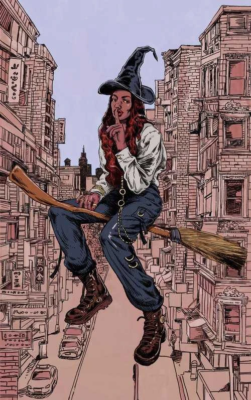 KNYGA Tarot kortos Rebel Witches Dover Publications