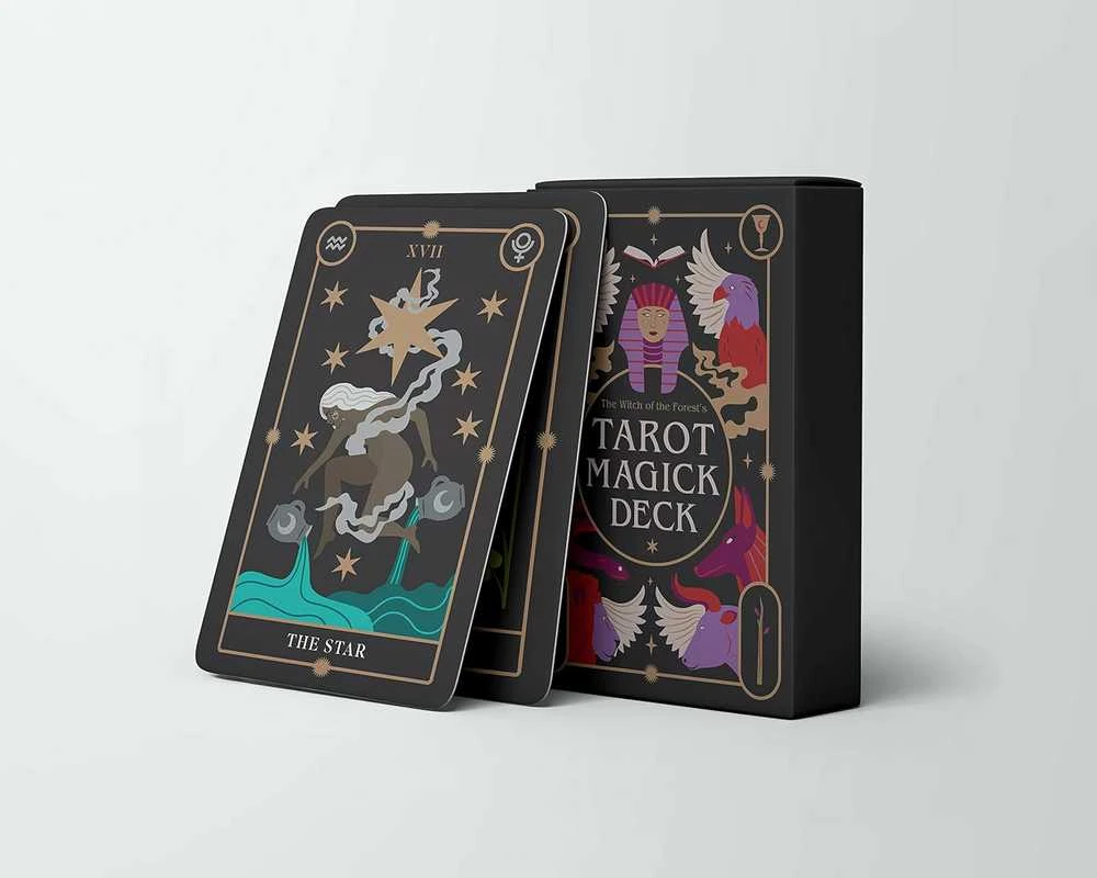 KNYGA Tarot kortos Witch of the Forest's Leaping Hare Press