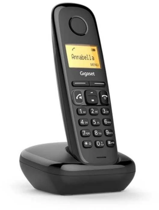 Belaidis Telefonas - Gigaset A270 ECO DECT, 18h Pokalbio Laikas, Juoda