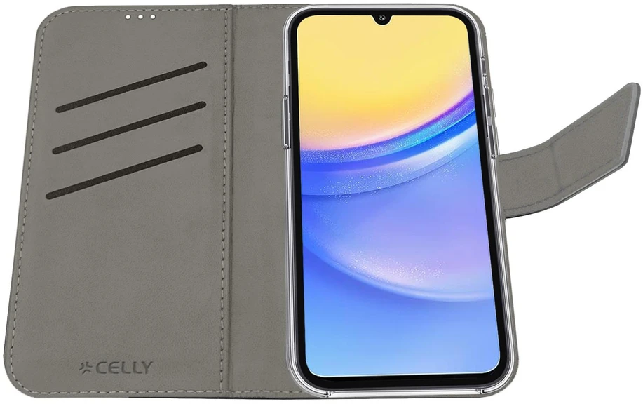 Telefono dėklas - Celly Wally1060 Galaxy A15 dėklas juodas