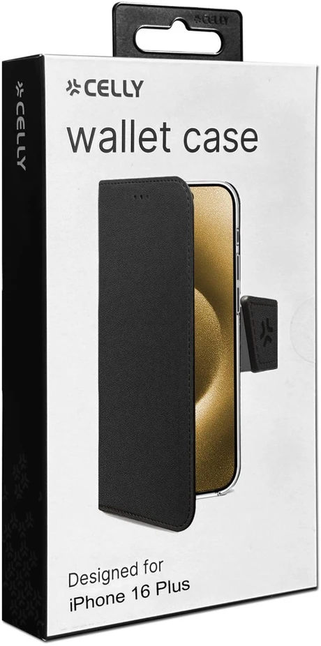Telefono Dėklas - Celly Wally1080 iPhone 16 Plus Juodas