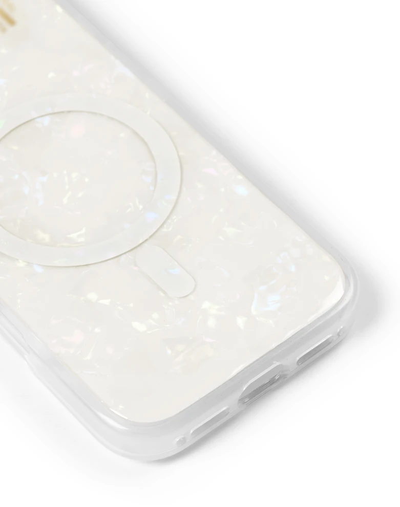 Telefono dėklas - Ideal of sweden iPhone 16 MagSafe IDPLCMS-I2461-10 perlamutrinė balta