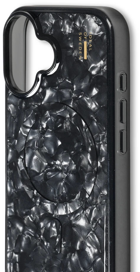 Telefono dėklas - Ideal of Sweden iPhone 16 MagSafe dizainerio perlamutrinis juodas