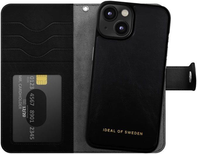 Telefono dėklas - Ideal of Sweden Magnet Wallet+ iPhone 14 juodas