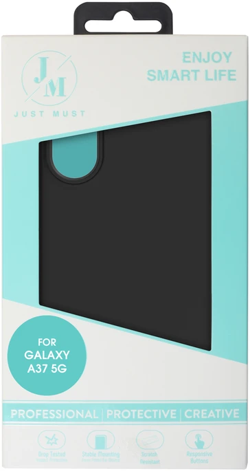 Dėklas Just Must JM REGULAR DEFENSE SILICONE for Galaxy A37, Juoda