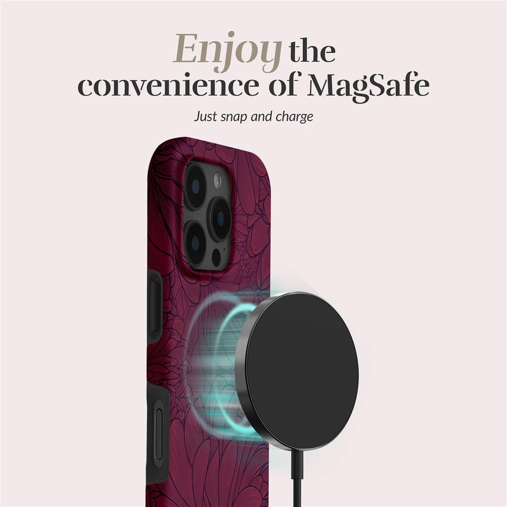 Dėklas MIO Berry Blooms Magsafe Case Compatible for iPhone 16