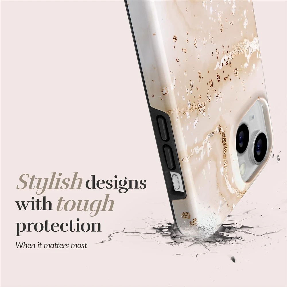 Dėklas MIO Gold Marble Magsafe Compatible for iPhone 16