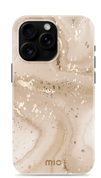 Dėklas MIO Gold Marble Magsafe Compatible for iPhone 16 Pro Max