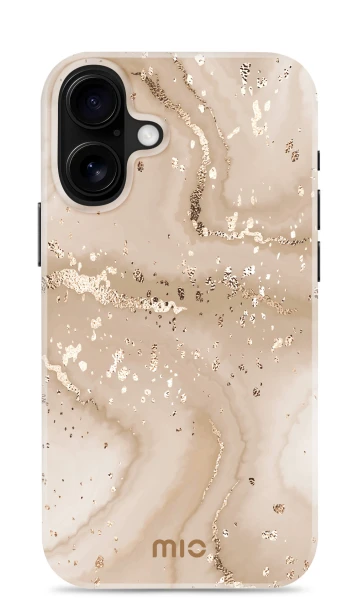 Dėklas MIO Gold Marble Magsafe Compatible for iPhone 16 Plus
