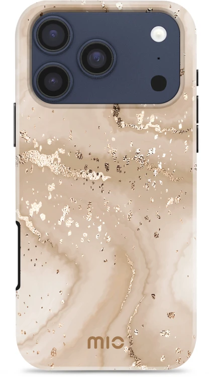 Dėklas MIO Gold Marble Magsafe Compatible for iPhone 17 Pro Max