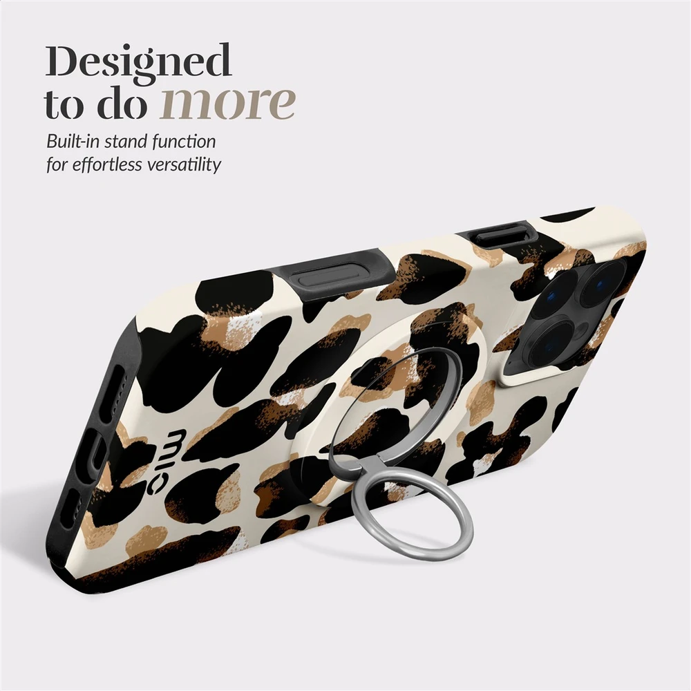 Dėklas MIO Leopard Magsafe Case Compatible Ring Holder
