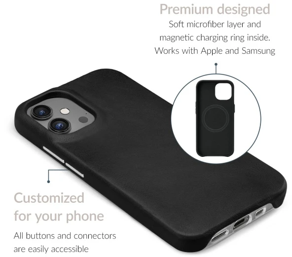 MIO Mobilize Magsafe Compatible Premium Odinis dėklas Apple iPhone 17 Pro Juodas