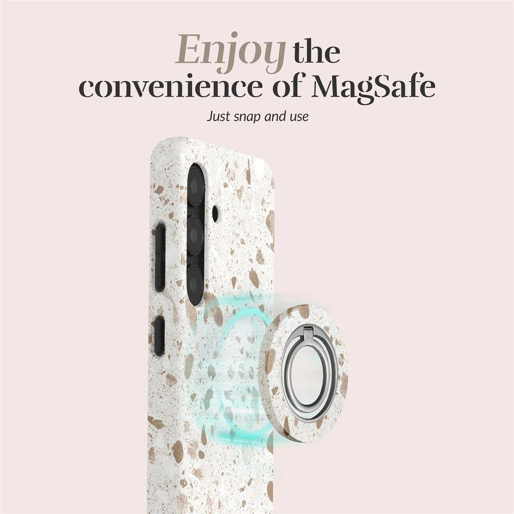 Dėklas MIO Soft Terrazzo Magsafe Case Compatible Ring Holder