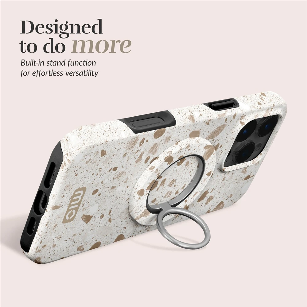 Dėklas MIO Soft Terrazzo Magsafe Case Compatible Ring Holder