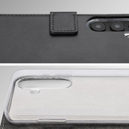 „Mobilize Classic Gelly“ piniginės formos dėklas „Xiaomi Redmi Note 15 Pro 5G“ Juodas
