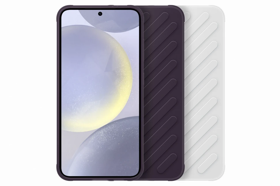 Dėklas „Samsung Galaxy S24 Shield Cover“ šviesiai pilkas