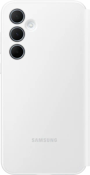 Telefono Dėklas - Samsung Galaxy A35 Smart View Wallet Case, Card Holder, Balta
