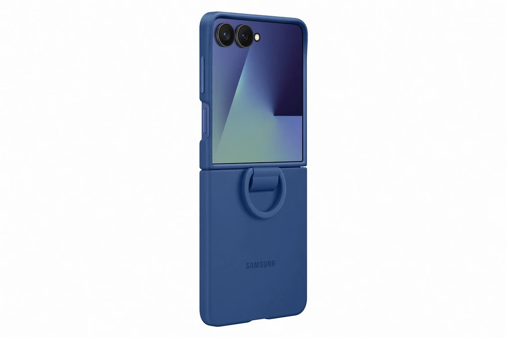 Telefono Dėklas - Samsung Galaxy Flip7 Silikoninis Apsauginis Dangtelis, Mėlynas