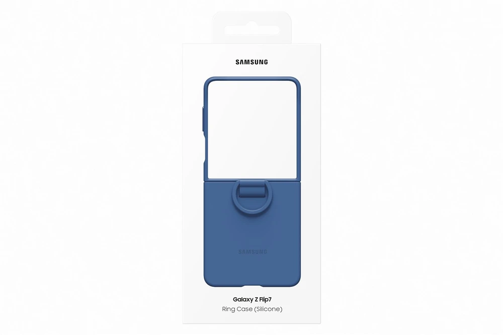 Telefono Dėklas - Samsung Galaxy Flip7 Silikoninis Apsauginis Dangtelis, Mėlynas