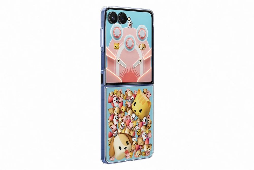 Dėklas ZF766CTEGWW Flipsuit Samsung Galaxy Flip7, Transparent