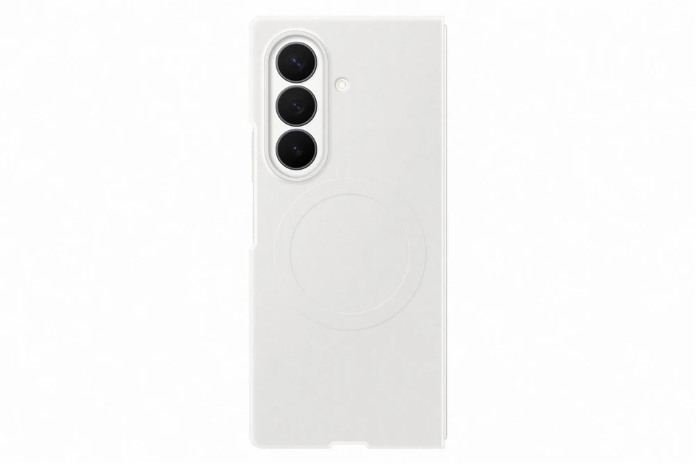 Telefono Dėklas - Samsung Galaxy Fold 8 Ultra Silikoninis Dėklas su Magnetu, Baltas